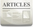articles icon